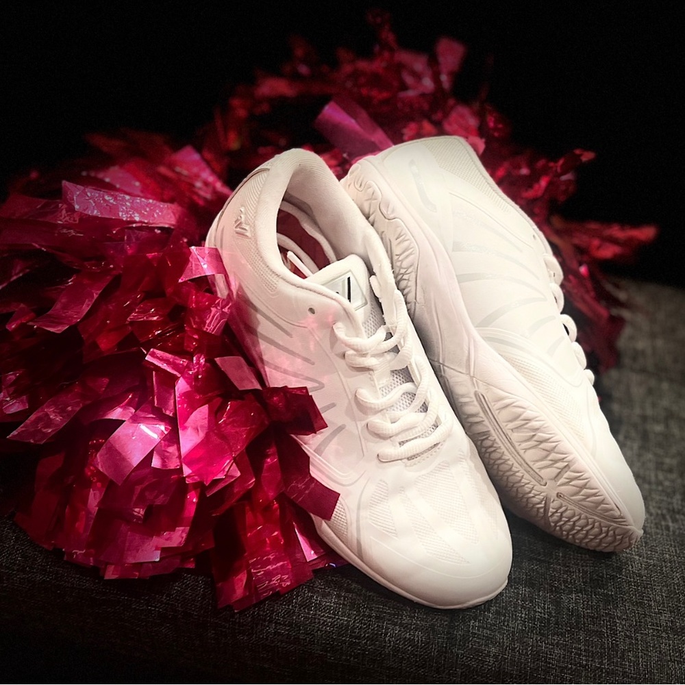 Varsity White Athletic Sneakers